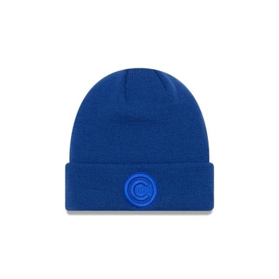 Sapca New Era Chicago Cubs MLB Tonal Cuff Knit Beanie - Albastri